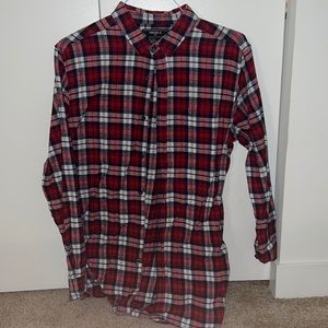 Forever 21 Plaid Flannel Shirt L/S size Large